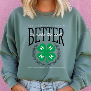 4-H Laurel– Crewneck