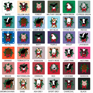 Christmas Animal Wreath- Choose Your Animal – Crewneck