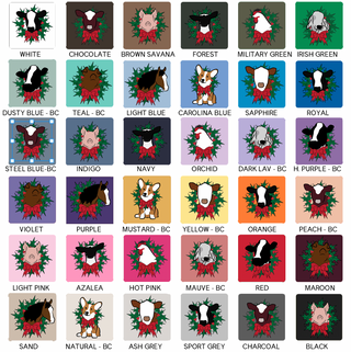 Christmas Animal Wreath- Choose Your Animal – Hoodie