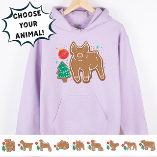 Gingerbread Animal- Choose Your Animal – Hoodie