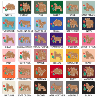 Gingerbread Animal- Choose Your Animal – Bella Canvas T-Shirt