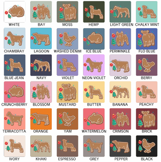 Gingerbread Animal- Choose Your Animal – Comfort Colors T-Shirt