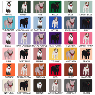 Christmas Wreath- Choose Your Animal – Bella Canvas T-Shirt