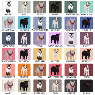 Christmas Wreath- Choose Your Animal – Comfort Colors T-Shirt