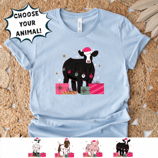 Christmas Present- Choose Your Animal – Bella Canvas T-Shirt