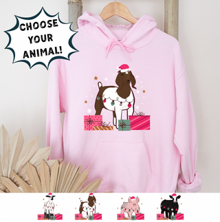 Christmas Present- Choose Your Animal – Hoodie