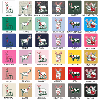 Christmas Reindeer- Choose Your Animals – Infant/Toddler/Youth