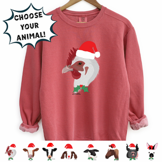 Christmas Spirit- Choose Your Animal – Crewneck