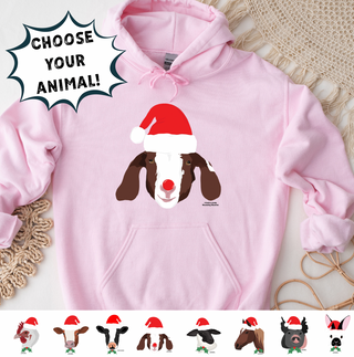 Christmas Spirit- Choose Your Animal – Hoodie
