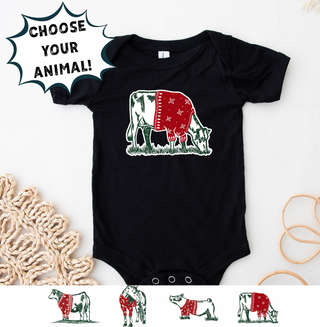 Christmas Sweater- Choose Your Animals – Infant/Toddler/Youth