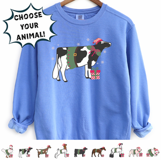 Christmas Elf- Choose Your Animal – Crewneck
