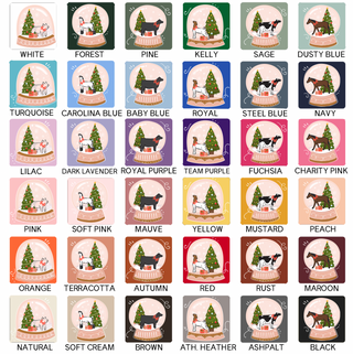 Pink Snow Globe- Choose Your Animal – Bella Canvas T-Shirt