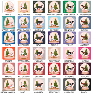 Pink Snow Globe- Choose Your Animal – Crewneck