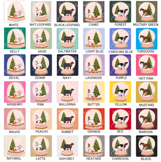 Pink Snow Globe- Choose Your Animals – Infant/Toddler/Youth