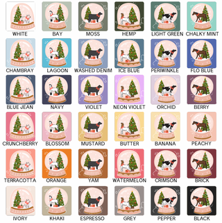 Pink Snow Globe- Choose Your Animal – Comfort Colors T-Shirt