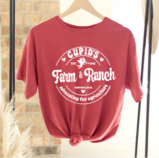 Cupids Farm and Ranch White Ink– Comfort Colors T-Shirt