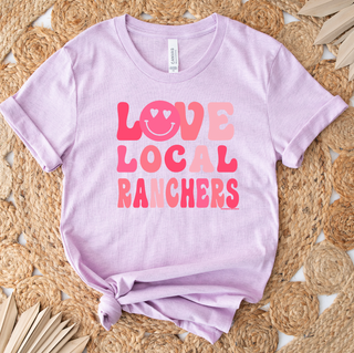 Love Local Ranchers Smiley- Bella Canvas T-Shirt