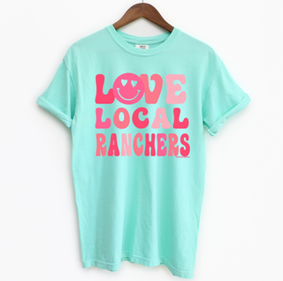 Love Local Ranchers Smiley– Comfort Colors T-Shirt