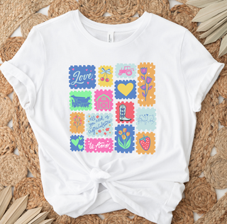 Valentine Agriculture Stamps- Bella Canvas T-Shirt
