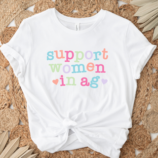 Support Women In AG Hearts- Bella Canvas T-Shirt