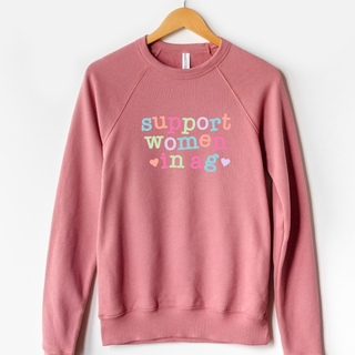 Support Women In AG Hearts– Crewneck