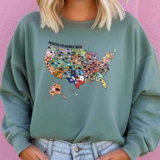 Agriculture Is the Backbone Map– Crewneck