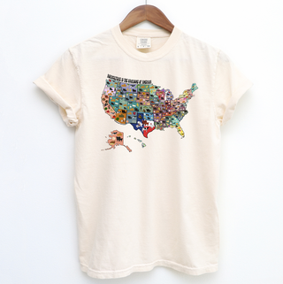 Agriculture Is the Backbone Map– Comfort Colors T-Shirt