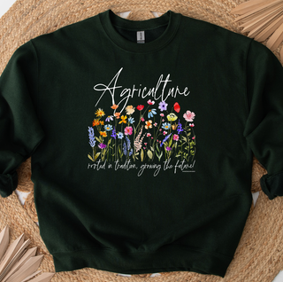 Agriculture Rooted In Tradition Flowers– Crewneck