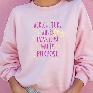 Agriculture Where Passion Meets Purpose– Crewneck