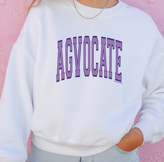 Agvocate Varsity Purple– Crewneck