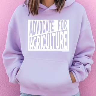 Block Advocate for Agriculture White– Hoodie
