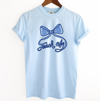 Teach Ag Bow Blue– Comfort Colors T-Shirt