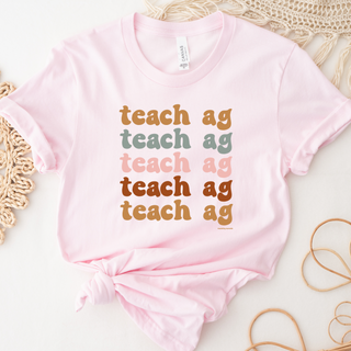 Groovy Teach Ag- Bella Canvas T-Shirt