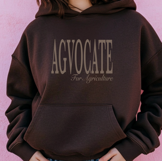 Brown Agvocate For Agriculture– Hoodie