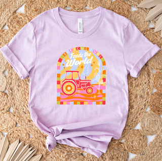Colorful Agriculture Feeds The World- Bella Canvas T-Shirt