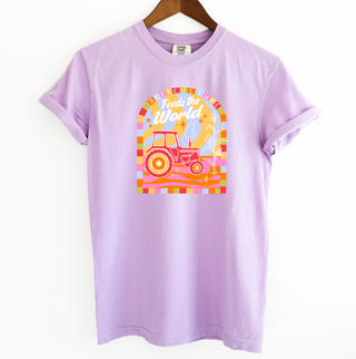 Colorful Agriculture Feeds The World– Comfort Colors T-Shirt
