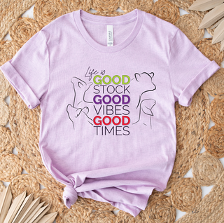 Good Stock Good Vibes Good Times- Bella Canvas T-Shirt