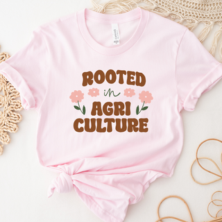Groovy Rooted In Agriculture- Bella Canvas T-Shirt