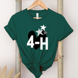 4-H Heart and Stars- Bella Canvas T-Shirt
