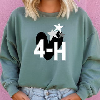 4-H Heart and Stars– Crewneck