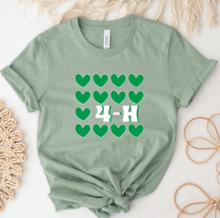 4-H Multiple Hearts- Bella Canvas T-Shirt