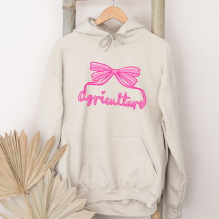 Hot Pink Agriculture Bow– Hoodie