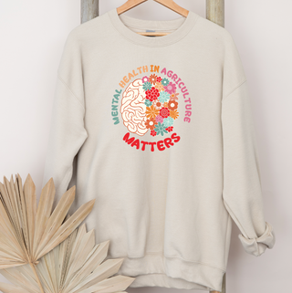 Mental Health In Agriculture Matters Flowers– Crewneck