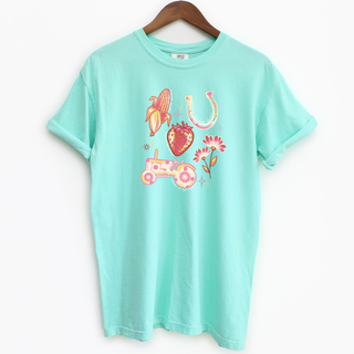 Strawberry Field Symbol– Comfort Colors T-Shirt