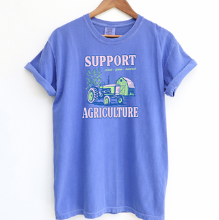 Support Agriculture Neon– Comfort Colors T-Shirt