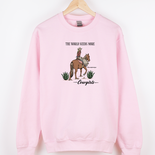 The World Needs More Cowgirls– Crewneck