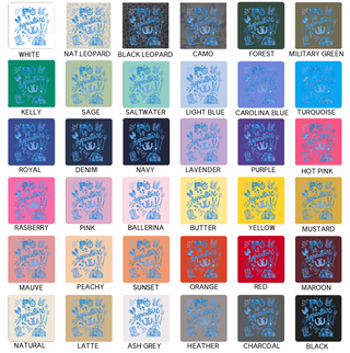 Watercolor Agriculture Blue– Infant/Toddler/Youth