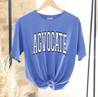 Big Varsity Agvocate Black and White– Comfort Colors T-Shirt