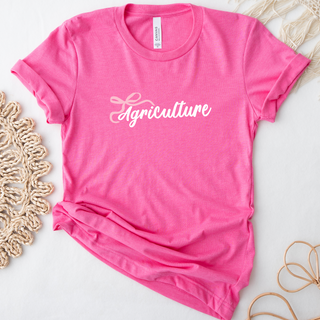Support Women In Agriculture Bow- Bella Canvas T-Shirt