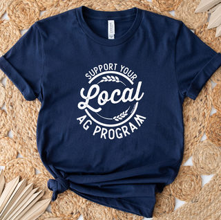 Support Your Local Ag Program White- Bella Canvas T-Shirt